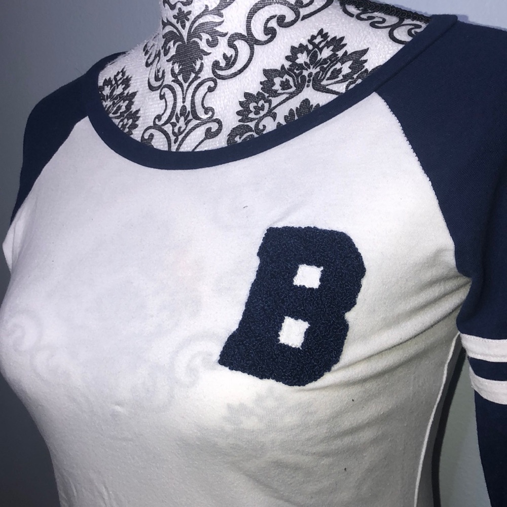 long sleeve shirt with a “B”